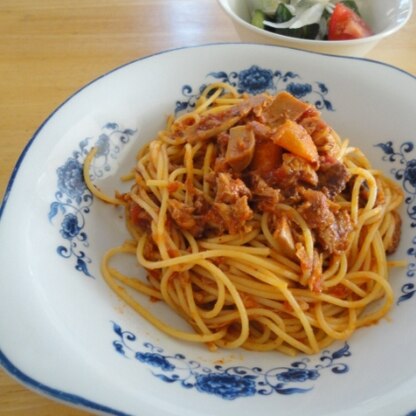 二日目は昼食にパスタに絡めて頂きました。美味しかったです。